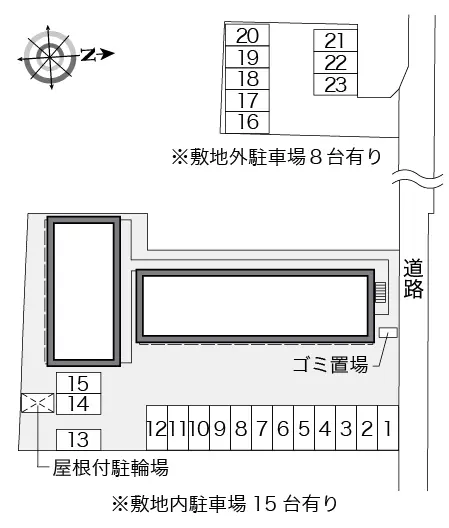 ★手数料０円★水戸市平須町　月極駐車場（LP）